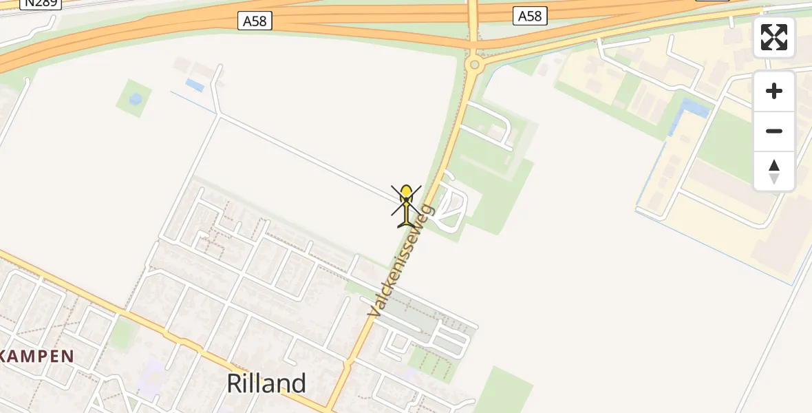 Routekaart van de vlucht: Lifeliner 2 naar Rilland