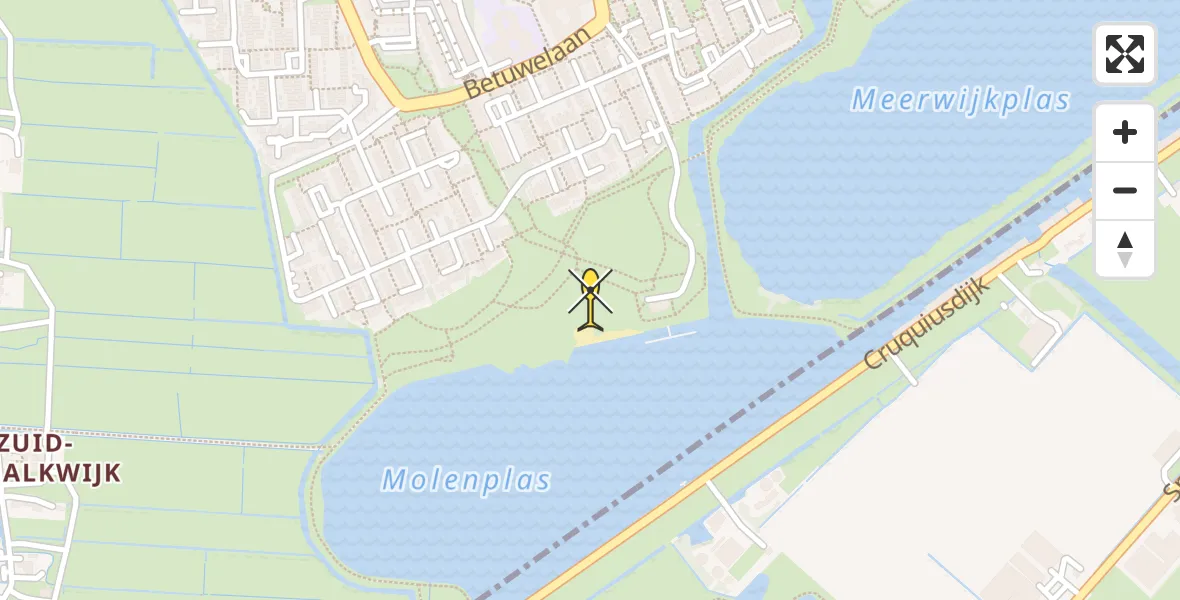 Routekaart van de vlucht: Lifeliner 2 naar Haarlem