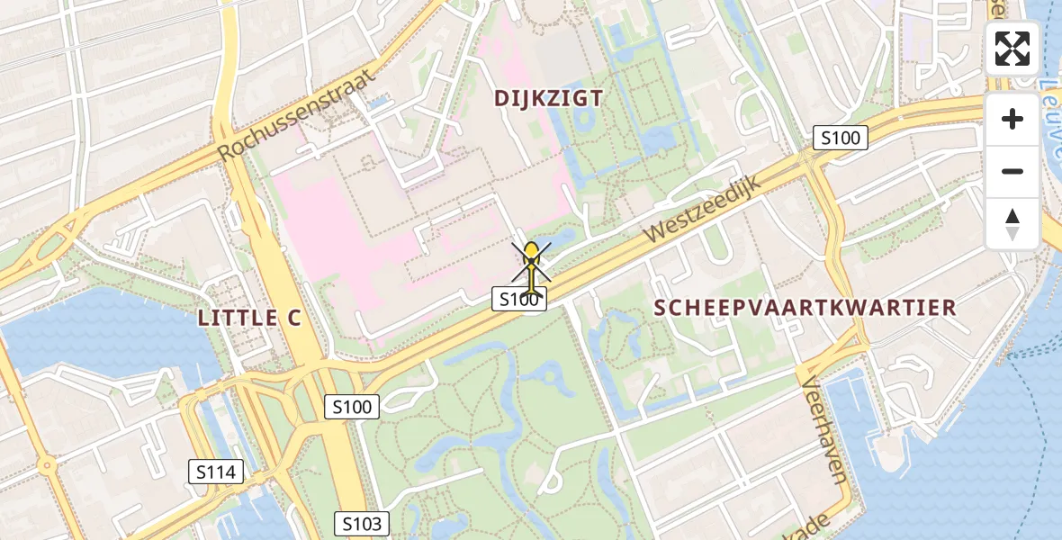 Routekaart van de vlucht: Lifeliner 2 naar Erasmus MC