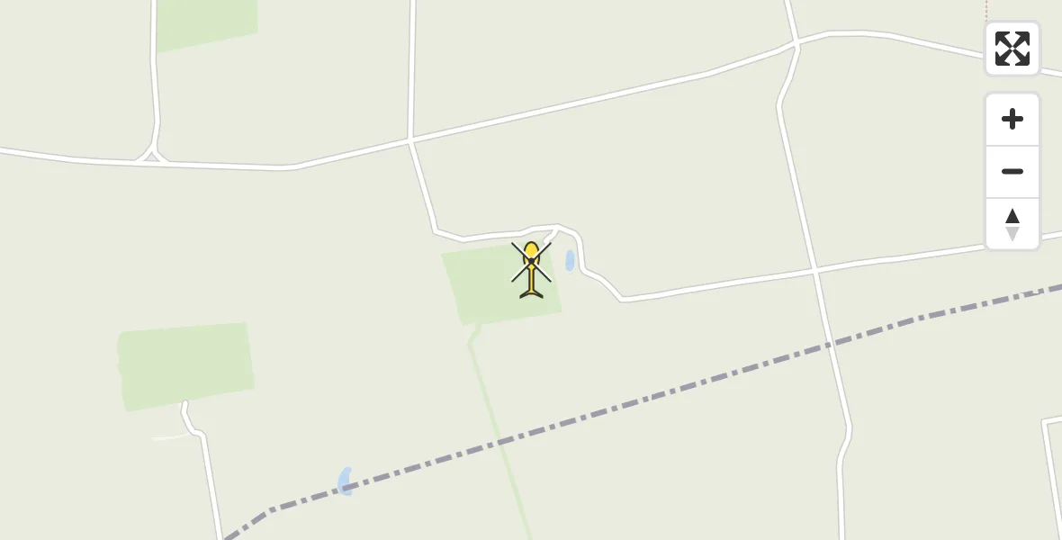 Routekaart van de vlucht: Politieheli naar Vaassen