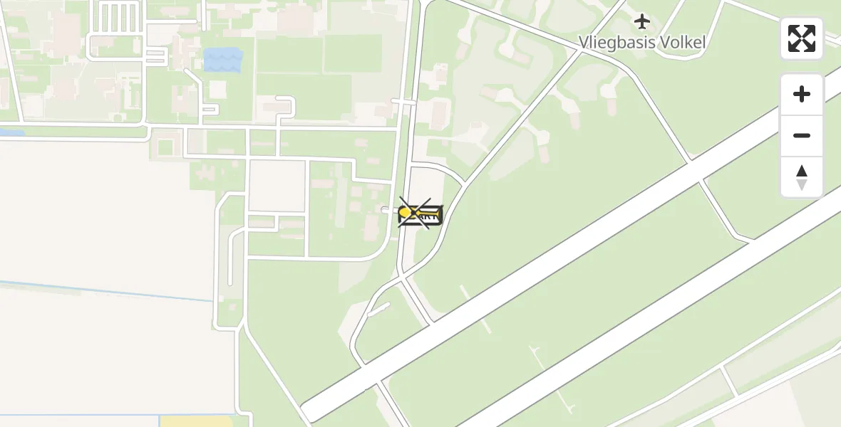 Routekaart van de vlucht: Lifeliner 3 naar Vliegbasis Volkel, Zeelandsedijk