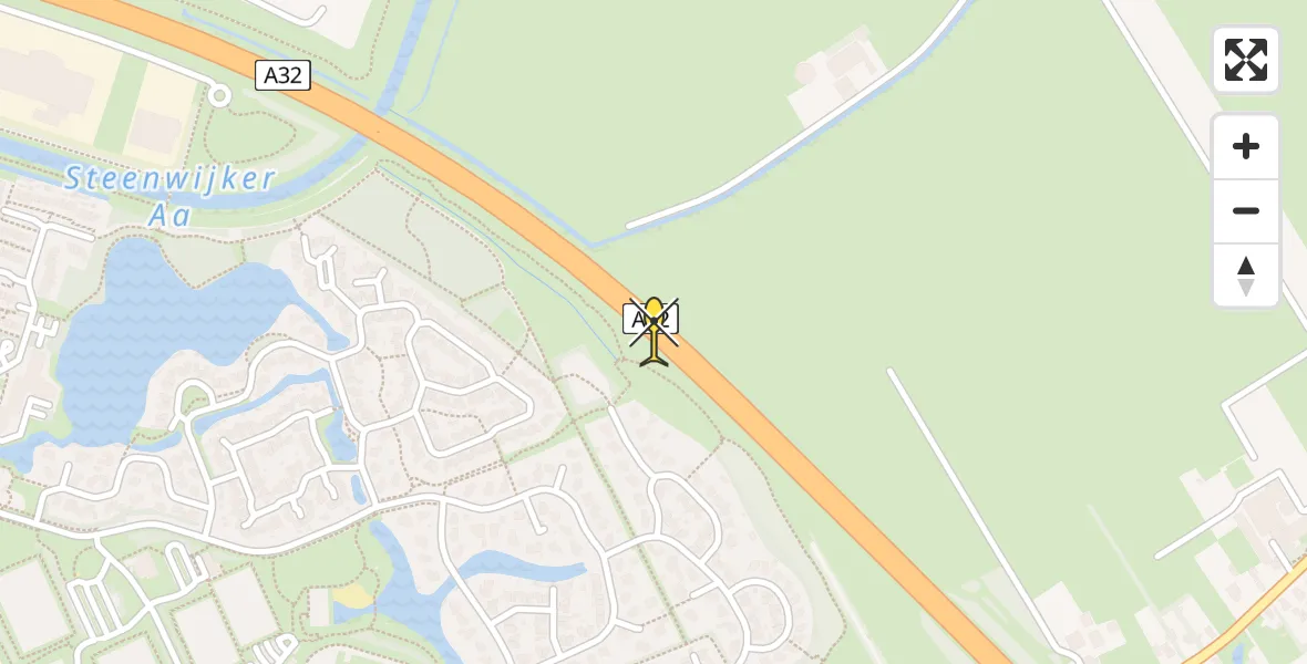 Routekaart van de vlucht: Lifeliner 4 naar Kallenkote