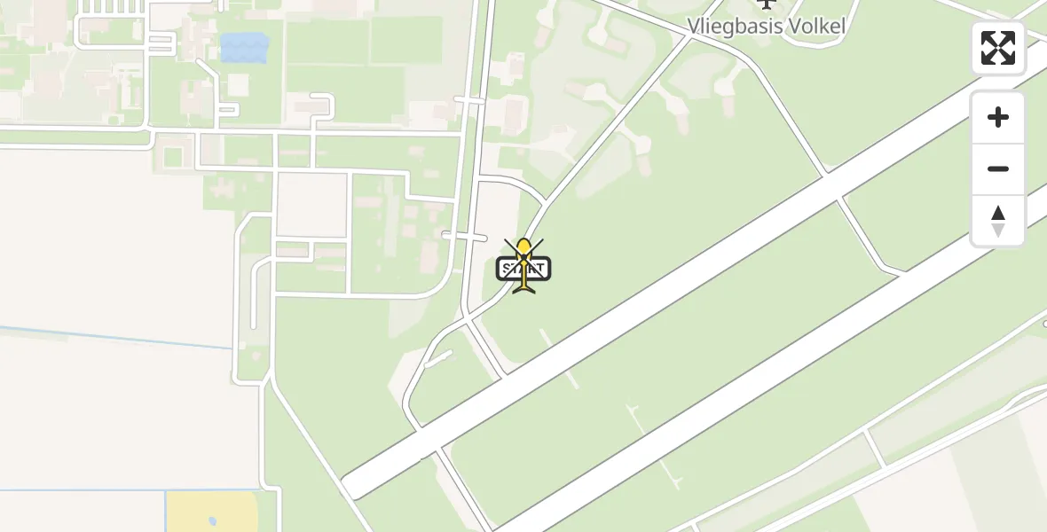 Routekaart van de vlucht: Lifeliner 3 naar Vliegbasis Volkel, Zeelandsedijk