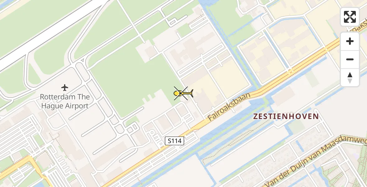 Routekaart van de vlucht: Lifeliner 2 naar Rotterdam The Hague Airport