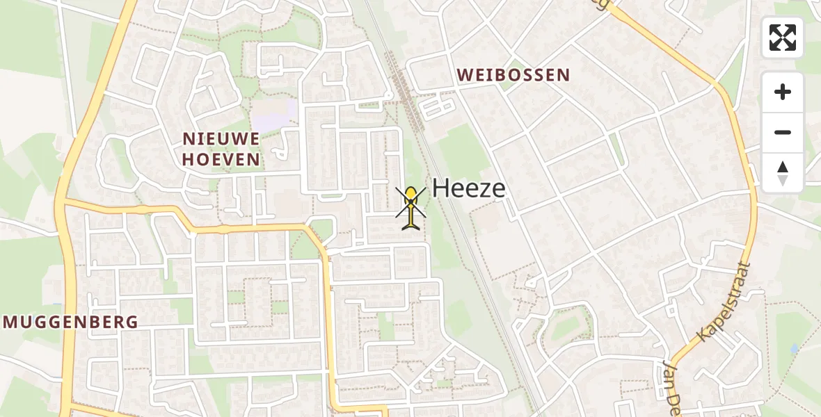 Routekaart van de vlucht: Lifeliner 3 naar Heeze