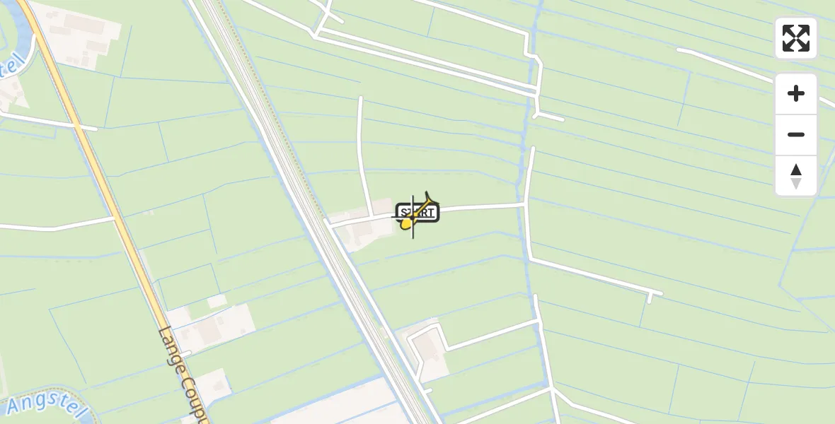 Routekaart van de vlucht: Lifeliner 1 naar Baambrugge, Indijkweg