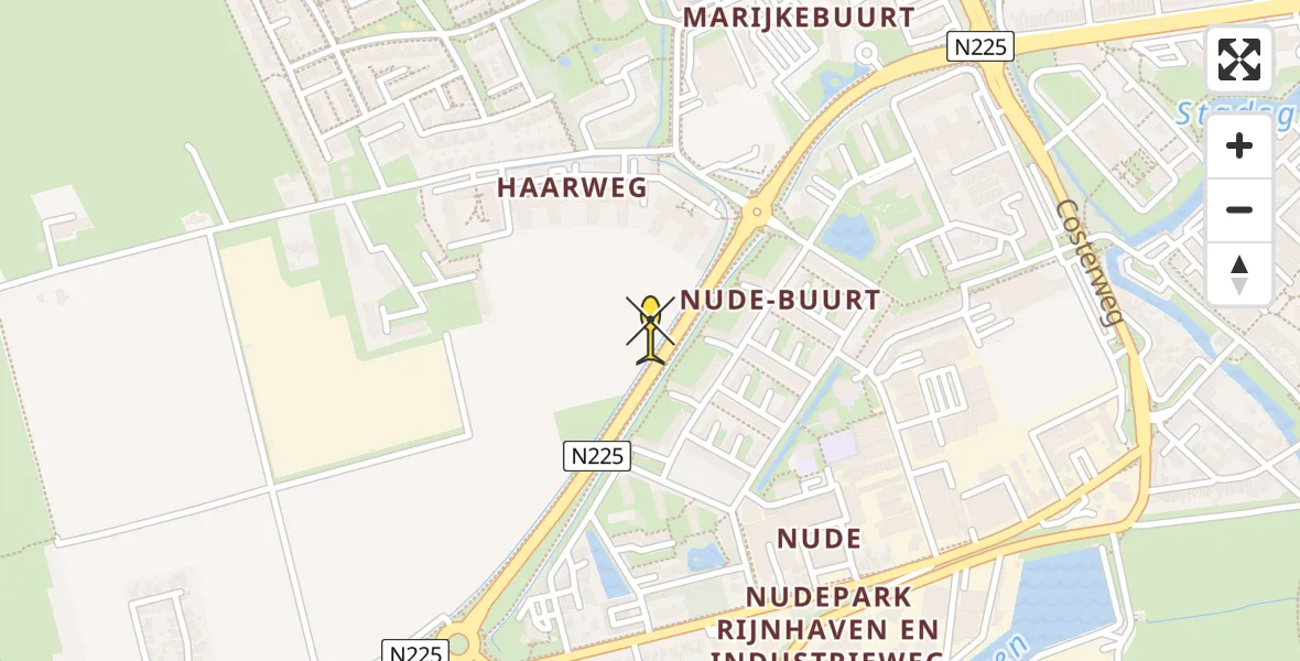 Routekaart van de vlucht: Lifeliner 3 naar Wageningen