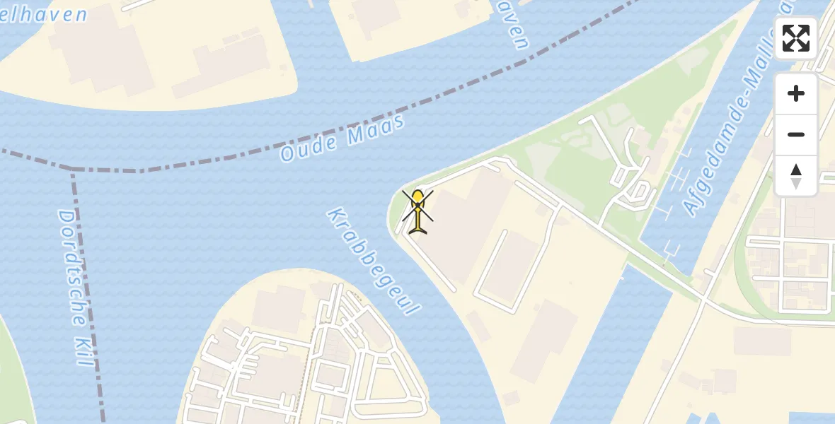 Routekaart van de vlucht: Lifeliner 2 naar Dordrecht