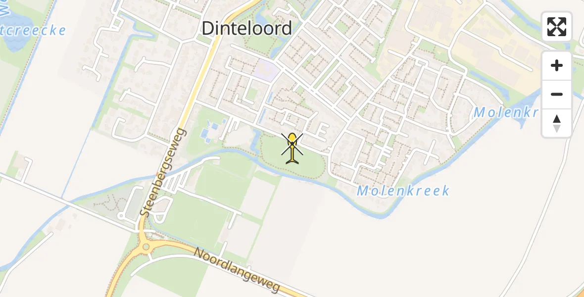 Routekaart van de vlucht: Lifeliner 2 naar Dinteloord