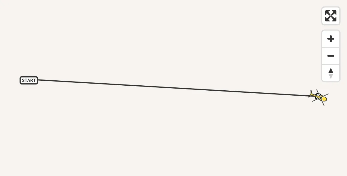 Routekaart van de vlucht: Traumaheli naar Sankt Augustin