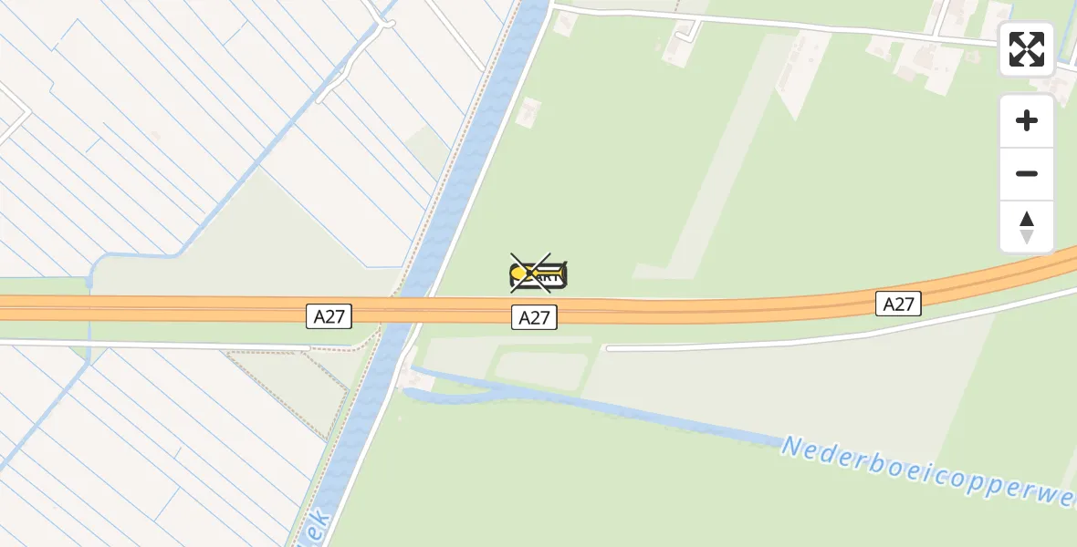 Routekaart van de vlucht: Lifeliner 2 naar Vianen