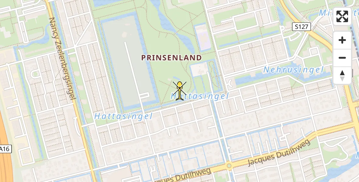 Routekaart van de vlucht: Lifeliner 2 naar Rotterdam