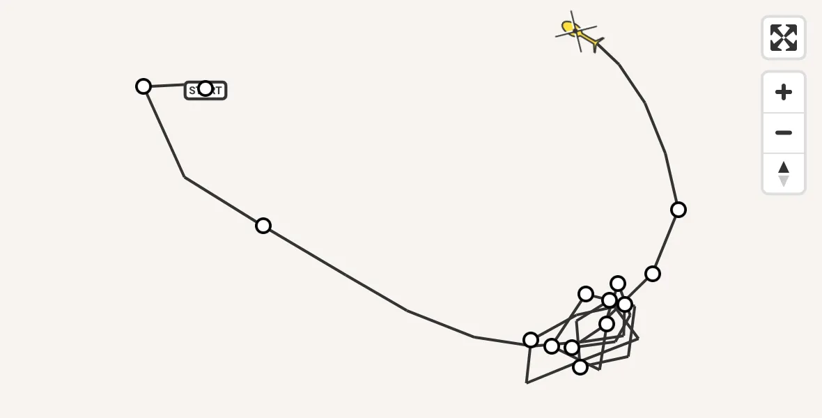 Routekaart van de vlucht: Politieheli naar Kapellen