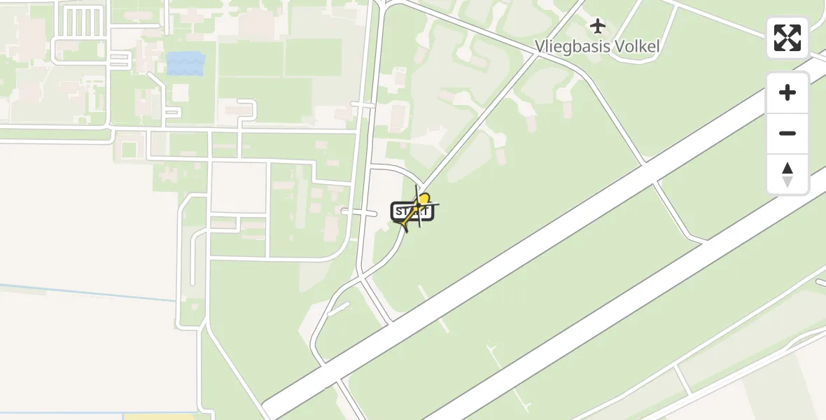 Routekaart van de vlucht: Lifeliner 3 naar Vliegbasis Volkel, Zeelandsedijk