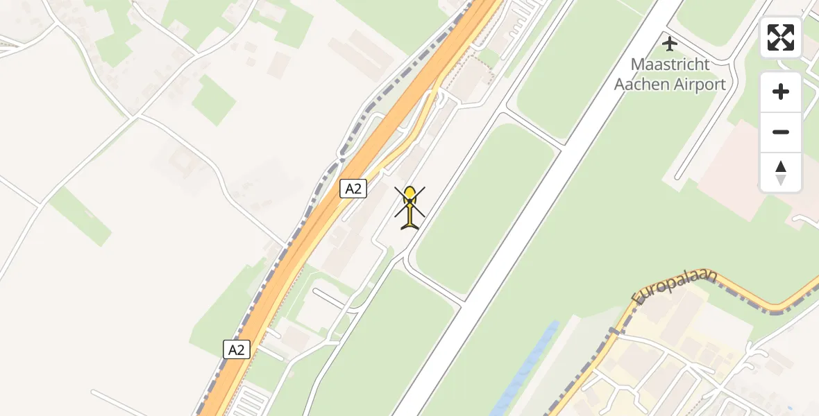 Routekaart van de vlucht: Lifeliner 2 naar Maastricht Aachen Airport