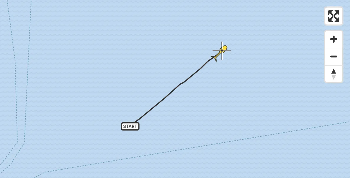 Routekaart van de vlucht: Kustwachthelikopter naar Enkhuizen