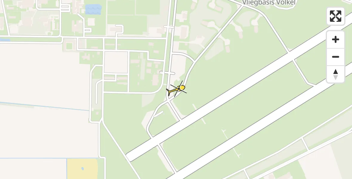 Routekaart van de vlucht: Lifeliner 3 naar Vliegbasis Volkel