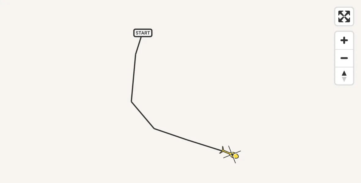 Routekaart van de vlucht: Traumahelikopter naar Sankt Augustin