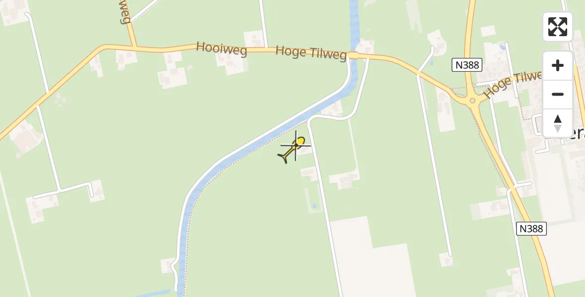 Routekaart van de vlucht: Lifeliner 4 naar Boerakker