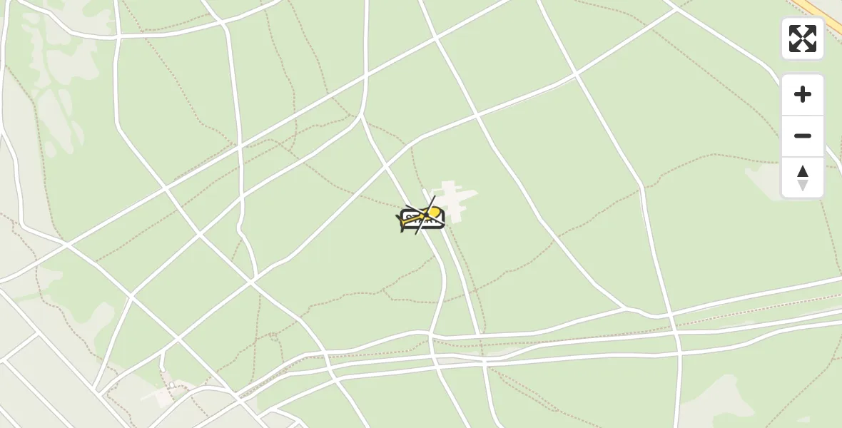 Routekaart van de vlucht: Politiehelikopter naar Ermelo, Postweg