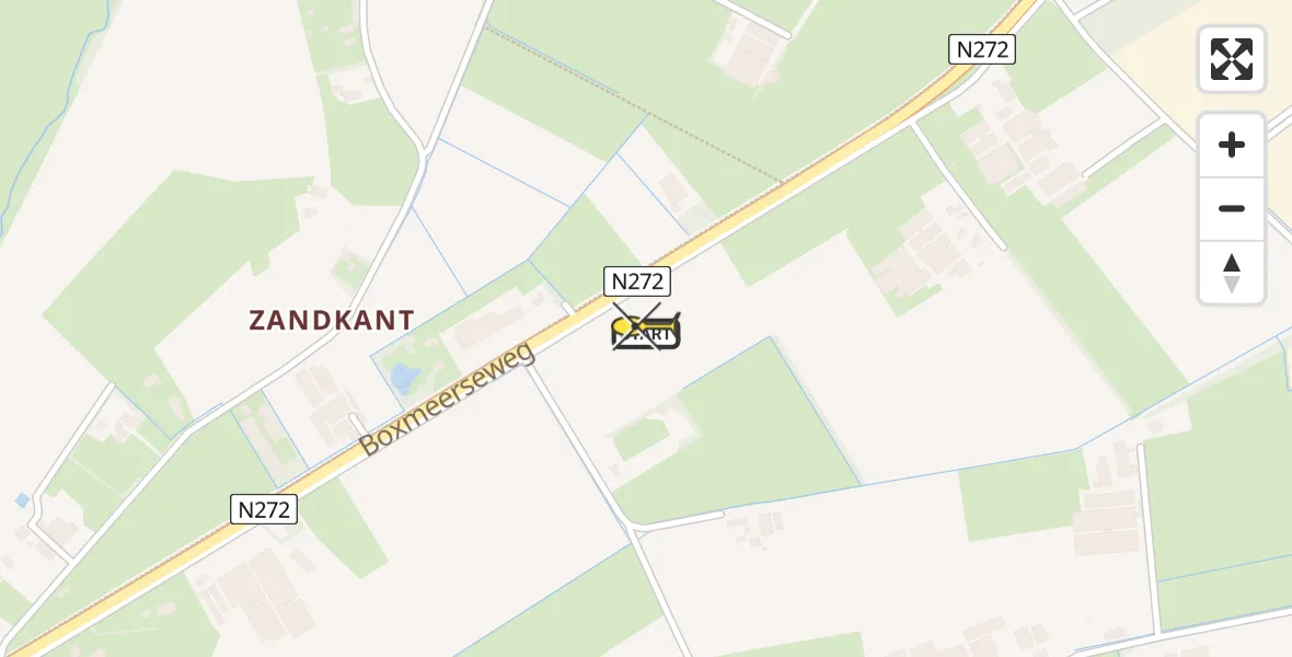 Routekaart van de vlucht: Lifeliner 3 naar Sint Anthonis, Boxmeerseweg