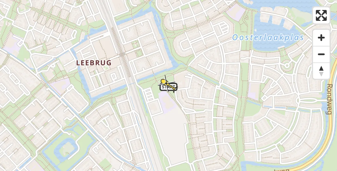 Routekaart van de vlucht: Lifeliner 3 naar Houten, Vedergras