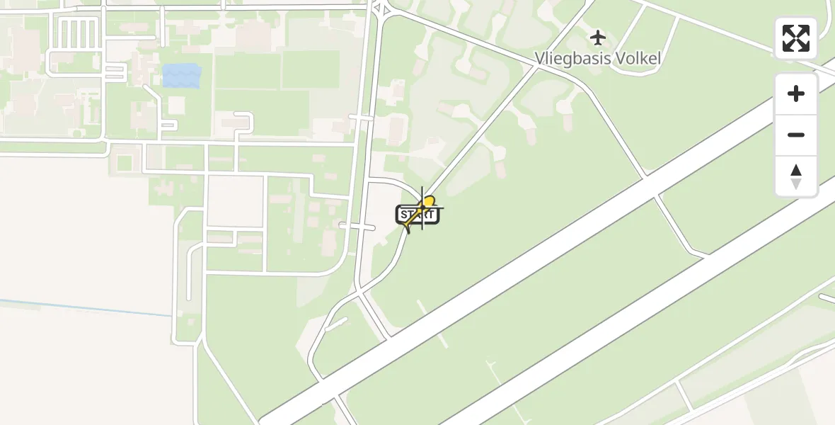 Routekaart van de vlucht: Lifeliner 3 naar Vliegbasis Volkel, Zeelandsedijk