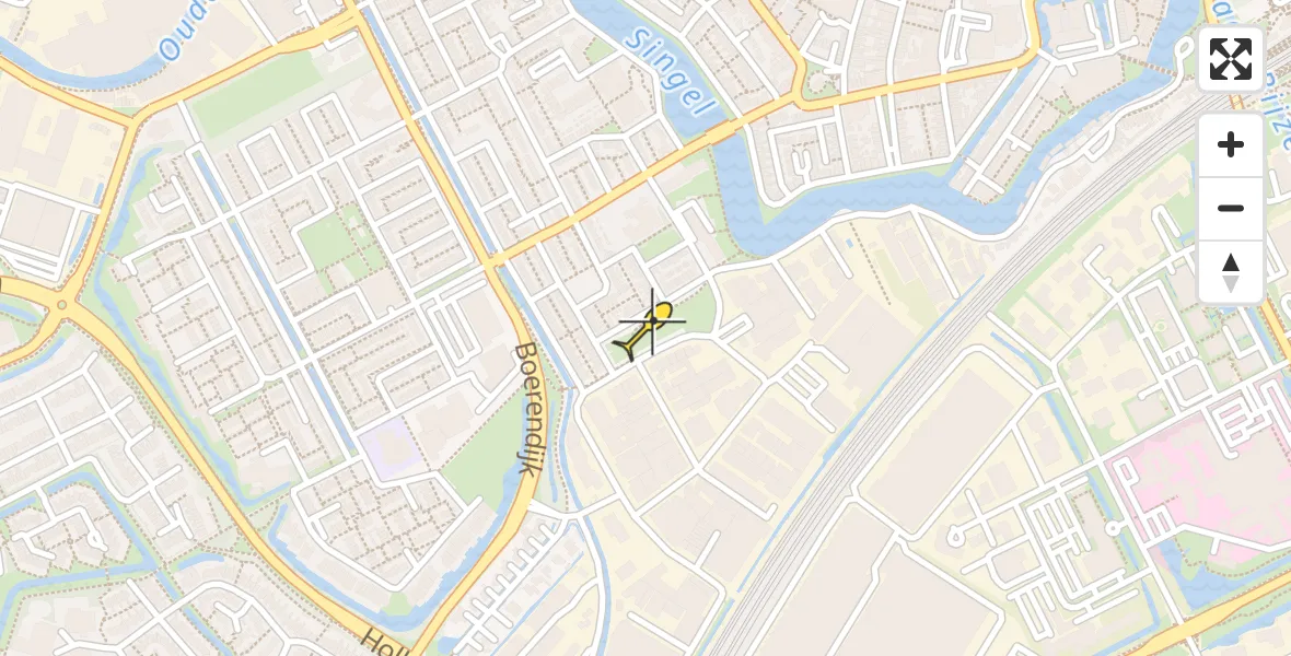 Routekaart van de vlucht: Lifeliner 1 naar Woerden