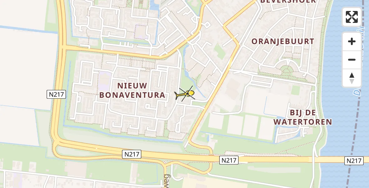 Routekaart van de vlucht: Lifeliner 2 naar 's-Gravendeel