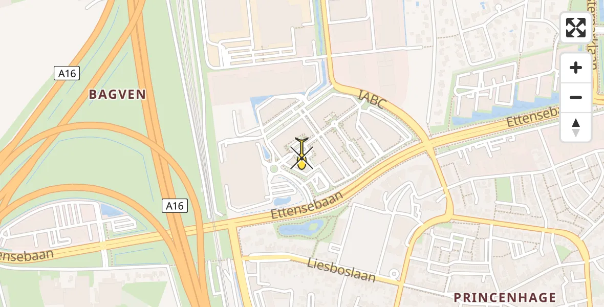 Routekaart van de vlucht: Lifeliner 2 naar Breda