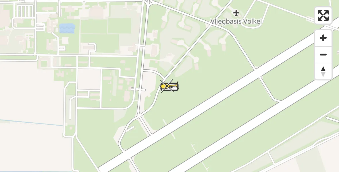 Routekaart van de vlucht: Lifeliner 3 naar Vliegbasis Volkel, Zeelandsedijk