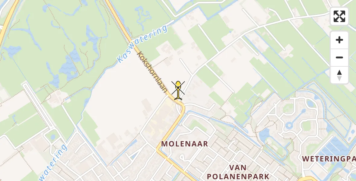 Routekaart van de vlucht: Lifeliner 2 naar Wassenaar