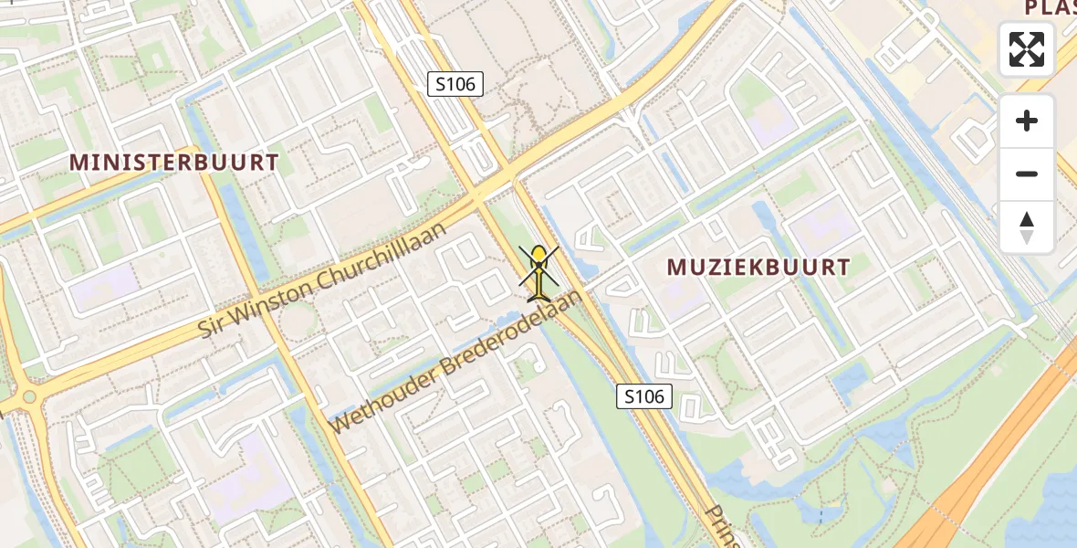 Routekaart van de vlucht: Lifeliner 2 naar Rijswijk