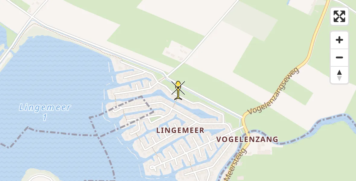 Routekaart van de vlucht: Lifeliner 3 naar Lienden