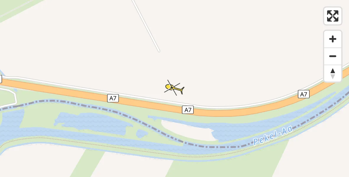 Routekaart van de vlucht: Lifeliner 4 naar Beerta