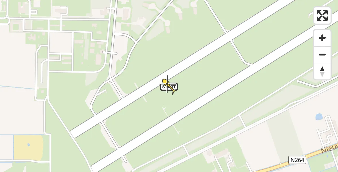 Routekaart van de vlucht: Lifeliner 3 naar Vliegbasis Volkel, Zeelandsedijk