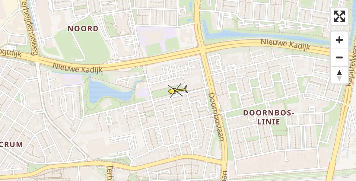 Routekaart van de vlucht: Lifeliner 1 naar Breda