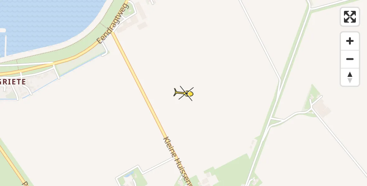 Routekaart van de vlucht: Lifeliner 2 naar Zaamslag