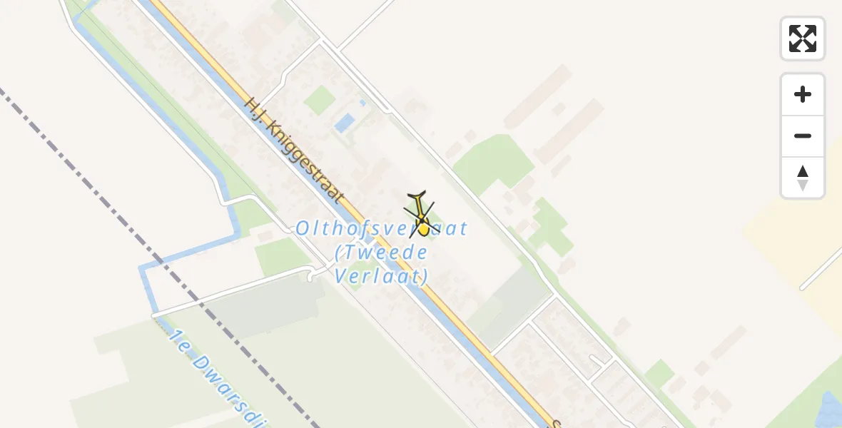 Routekaart van de vlucht: Lifeliner 4 naar Stadskanaal