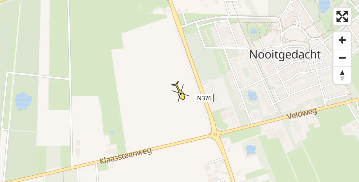 Routekaart van de vlucht: Lifeliner 4 naar Marwijksoord