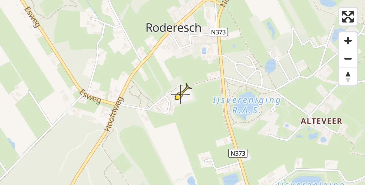 Routekaart van de vlucht: Lifeliner 4 naar Roderesch