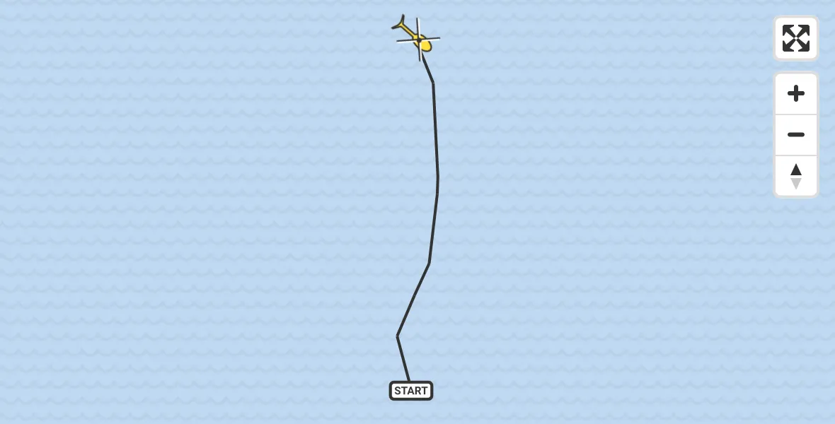 Routekaart van de vlucht: Kustwachthelikopter naar Lelystad