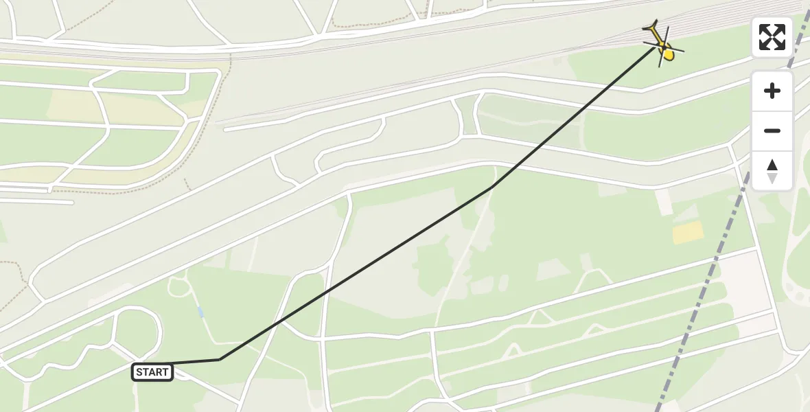 Routekaart van de vlucht: Politiehelikopter naar Soest, Oude Leusderweg