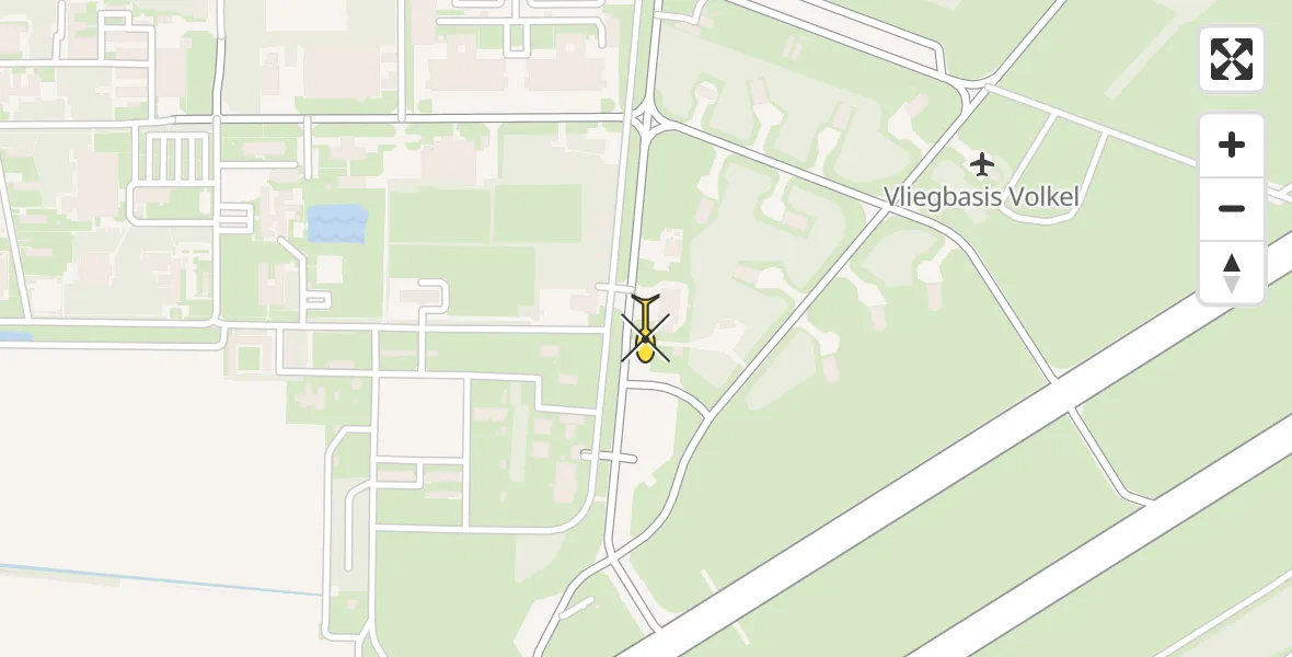 Routekaart van de vlucht: Lifeliner 3 naar Vliegbasis Volkel