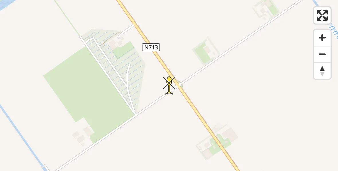 Routekaart van de vlucht: Lifeliner 1 naar Tollebeek