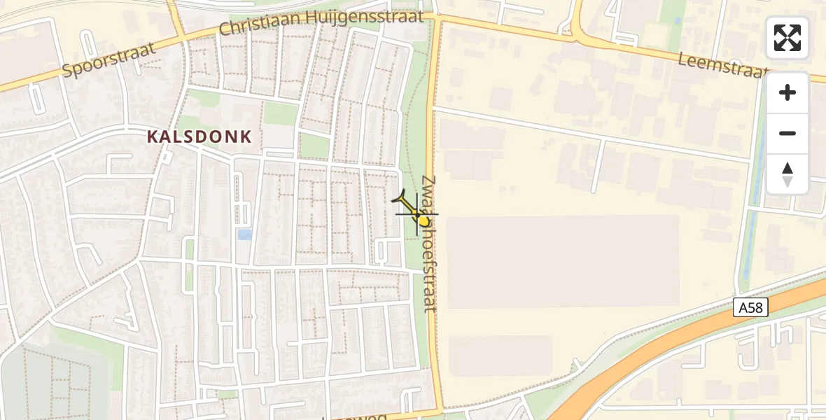 Routekaart van de vlucht: Lifeliner 2 naar Roosendaal