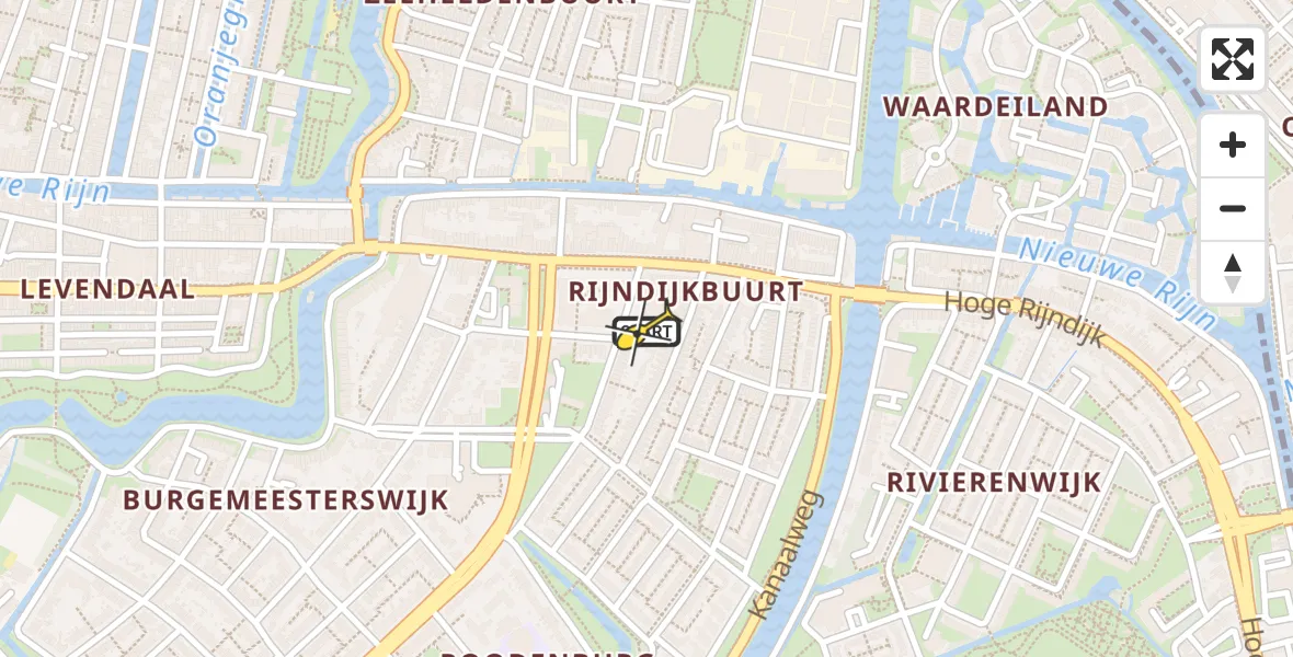 Routekaart van de vlucht: Lifeliner 2 naar Leiden, Verdamstraat