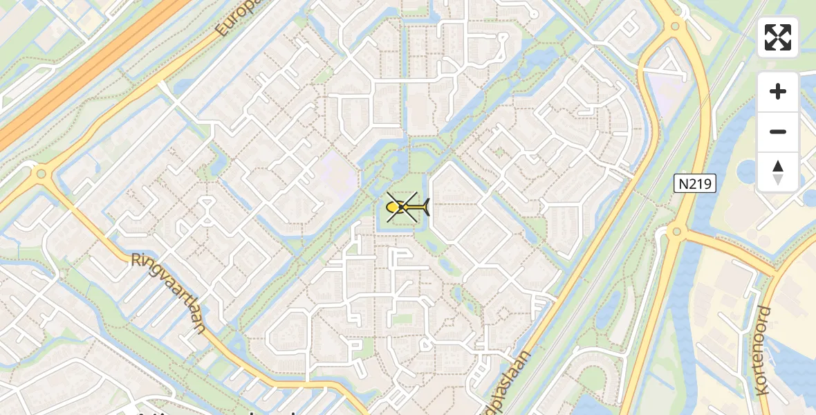 Routekaart van de vlucht: Lifeliner 2 naar Nieuwerkerk aan den IJssel