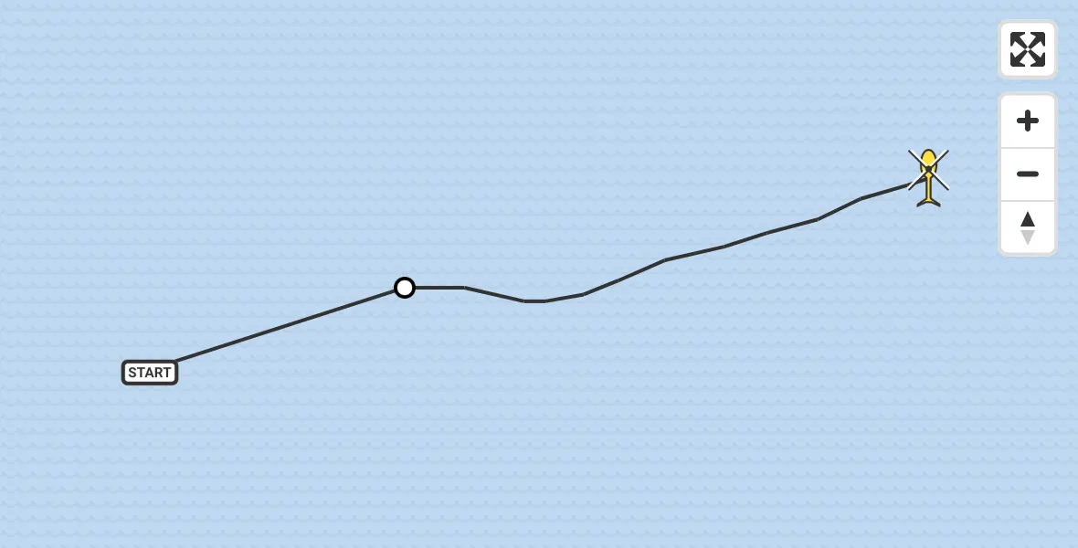 Routekaart van de vlucht: Kustwachthelikopter naar Ritthem, Kortenswegje