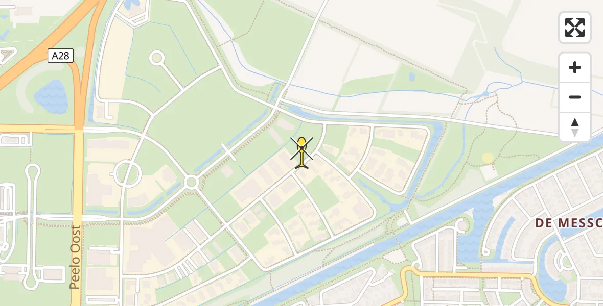 Routekaart van de vlucht: Lifeliner 4 naar Assen